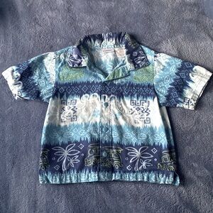 3T toddler boys short sleeved button down shirt